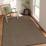 Lahome Noe Farmhouse Black Rug for Living Room, 5x8 Washable Area Rug for Dining Room Office, Neutral Large Non Slip Non Shedding Floor Carpet for Bedroom Entry