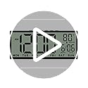 JALL 14.5" Large Digital Wall Clock Alarm, with Big LCD Screen Dispaly, Auto DST, Temperature for Living Room, Bedroom, Desk Decor, Mounted, Gift for Elderly, Black