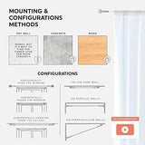 Wire Curtain Hanging System - 16ft Stainless Steel Room Divider Rod | Willow & Eva