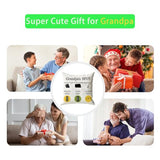 ONFAON Grandpa Gifts,Grandpa's Spot Throw Pillow Covers 18x18 Inch,Put Phone Glasses and Remote Control Pillowcase,Birthday Christmas Thanksgiving Day Gifts for Grandpa Stepdad,3-Pocket