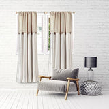 Amazing Drapery Hardware White Swivel Sash Curtain Rods with Brass Ends, Set of 4 (Hardware Included) - Adjustable Length 11-19 Inches, Easy to Install Metal Rods for Doors, Windows, and Sidelights