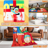 South Park Gifts for Men Teens Throw Blanket for Couch, Sofa, Bed, Soft Cozy Fleece Blankets Kenny Eric Cartman Bed Accessories Decor, 59 x 51 Inches (Multi)