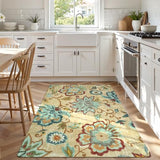 Lahome Floral Living Room Rug - 3x5 Area Rugs for Bedroom Entryway Rug