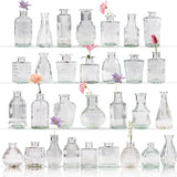 80 Pcs Bud Vase Set, Vases for Centerpieces, Cute Glass Bud Vases in Bulk, Small Vases for Flowers, Clear Vase Set for Wedding Decorations, Home Table Flower Décor