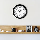 La Crosse Technology WT-3102B 10-Inch WWVB Self-set Analog Wall Clock and automatic DST reset,Black/silver