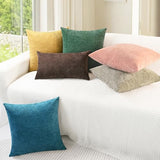 CaliTime Decorative Couch Throw Pillow Covers 20 X 20 Inches Light Taupe