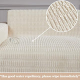 Sofa Armrest Cover Couch Arm Cover Arm Covers for Chair, Anti-Slip Couch Arm Protectors Sofa Arm Rest Covers (Cream White, 18x22x2pcs)