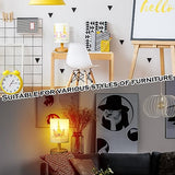 VIHOSE Unicorn Kids Table Lamp for Bedroom Kids Bedside Lamp with Linen Wooden Nightstand Cartoon Nursery Lampshade for Girls Boys Living Room