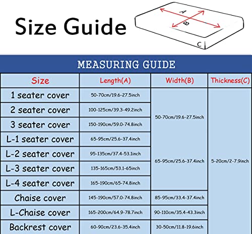 Velvet Cushion Covers, Strech Couch Cushion Cover, Individual Cushion Covers for Chair Loveseat Sofa Furniture Protector -Pink-Backrest