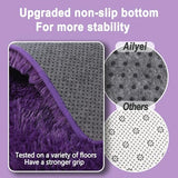 Soft Shag Rugs for Bedroom, 4x6 Purple Fluffy Shaggy Rugs for Living Room Nursery, Luxury Modern Plush Carpet Girls Boys Kids Room Dorm Indoor Home Decor, Upgrade Non-Slip