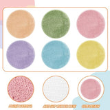 JarThenaAMCS 6Pcs Pastel Student Carpet Seats 16" Round Floor Seats Soft Circle Floor Rug Mats for Back to School Classroom Group Activity Learning Play Areas Supplies