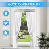 1 Pack Spring Tension Rods 28-45 Inches, 5/8 Inch Diameter White No Drill Spring Loaded Adjustable Extendable, Small Short Tension Curtain Rod for Windows Kitchen Doorway Closet Cupboard