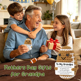Mini Grandpa Fathers Day Birthday Gifts from Grandkids, Handmade Crochet Football Grandpa Gifts from Granddaughter Grandson Cute Decor, Great Grandfather Grandparents Present for Father's Day