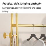 Standing Mirrors Coat Rack and Dressing Mirror Integrated Bedroom and Living Room Floor-Standing Rotating Full-Length Mirror Coat and Hat Rack Dressing Mirror(Black,80cm)