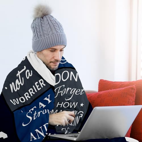 Get Well Gifts for Men After Surgery Blanket 60’’X50’’, Sympathy/Thinking of You/Inspirational/Encouragement/Feel Better/Surgery Recovery Gift for Men, Anniversary Birthday Retirement Present
