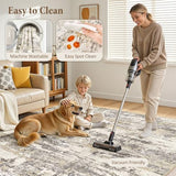 Area Rugs for Living Room: 5x7 Abstract Washable Rug Modern Neutral Large Soft Stain Resistant Non-Slip Backing Machine Table for Bedroom Dining Room Indoor Home Office Carpet - Gold Brown