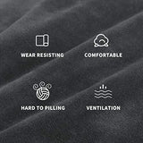 MAXIJIN Velvet Futon Cover Full Size Stretch Futon Mattress Cover Thick Soft Armless Sofa Bed Slipcover Plush Couch Furniture Protector with Elastic Bottom, Machine Washable (Gray)