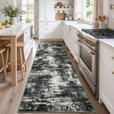 Abstract Washable 3x10 Runner Rug Runners for Hallways Non Slip