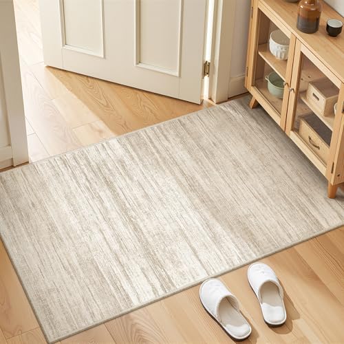 2x4 Rug Runners for Hallways Non Slip,Brown