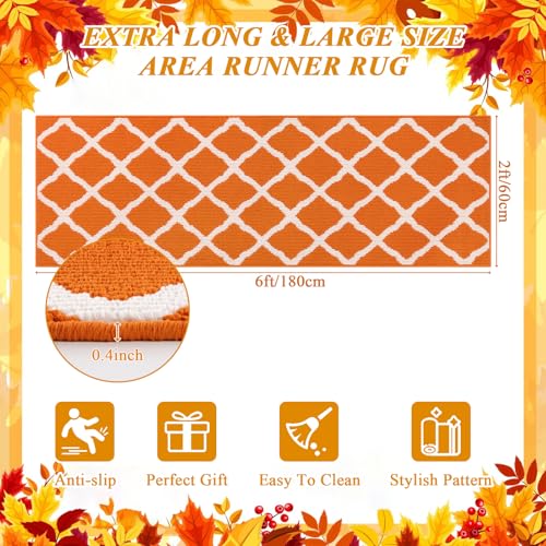 SHACOS Fall Runner Rug 2x6 ft Dirt Trapping Hallway Kitchen Rug Runner