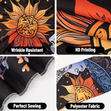 Apdidl Hippie Sun and Moon Tapestry Wall Hanging for Bedroom Aesthetic, Boho Bohemian Hippy Mystic Floral Tapestries, Mandala Floral Backdrop Decor for Living Room Dorm (51"X60")