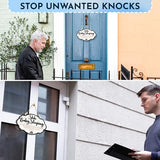 Woodamore Shhh Baby Sleeping Sign for Front Door - Please Do Not Knock Or Ring Doorbell Sign, Baby Sleeping Door Sign, No Knocking Door Sign, No Soliciting Do Not Knock Sign