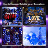 ZGWJ 12 Pack Fairy Lights Battery Operated, 7ft 20 Mini LED Fairy String Lights Silver Wire 3 Modes for DIY, Parties, Wedding, Bedroom, Halloween Christmas Decoration Blue