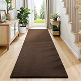 Vasofe Brown Hallway Runner Rug, 2x6 Feet Non Slip Runners, Memory Foam Rug