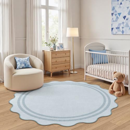 Area Rugs 5ft Living Room Washable Rug