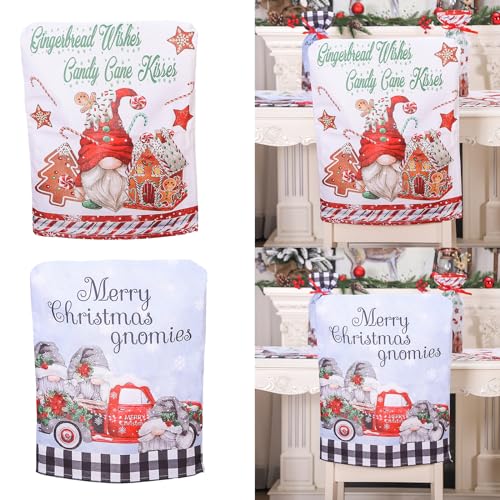 Christmas Chair Christmas Decoration Truck Chair Back Slipcovers New Year 2024 Ornaments for Home Banquet