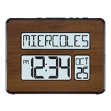 La Crosse Technology 513-1419BL-WA-INT Atomic Large Full Digital Calendar Clock