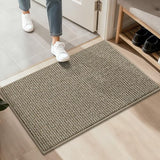 BEQHAUSE 20"x32" Entryway Rug Indoor Door Mat Non-Slip Washable,Light Beige