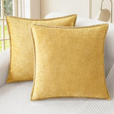 CaliTime Decorative Couch Throw Pillow Covers 20 X 20 Inches Gold