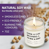 Craftique Nurse Gifts for Women Men- Funny Nurse Candle- Cool Appreciation/Graduation/Birthday/LPN RN Gifts for Nurses, Nursing Student Gift, Nursing School, Future/New Grad, Nurses Week/Day Gift
