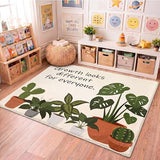 Capoda 3.3 x 4 ft Calming Corner Classroom Rug Inspirational Soft Fluffy Classroom Rug Carpet Mental Health Back to School Decor for School Bedroom Reading Corner(Growth Looks Different for Everyone)