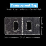 25 Sets Clear Vertical Blind Repair Tabs Replacement - Vertical Blinds tabs/Blind Fixers for Blinds Easy Fix for Damaged Slats & Parts | Restore Your Blinds Instantly!