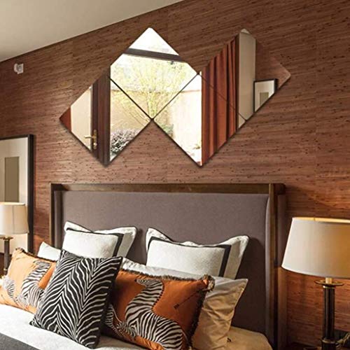 Wall-Mounted Dressing Mirror Bedroom Simple Floor Mirror eless Full Length Mirror 4 Pieces 11.8in Times 11.8in AN1018 914