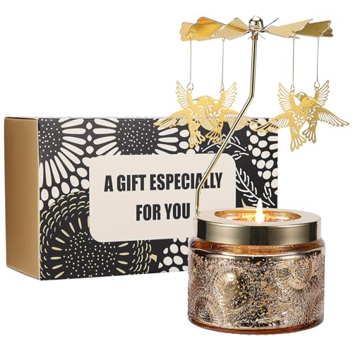 Hummingbird Rotating Candle, Gifts for Women Mom Daughter Sister Wife | Birthday Gifts for Women Friendship, Unique Scented Candle Gift for Christmas Anniversary Mothers Day