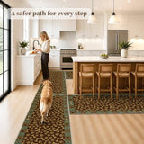 Waterproof 4x10 Rug Runners for Hallways Non Slip for Dogs, Brown Paws
