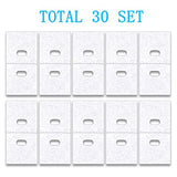 30 Sets (60 Pcs) Vertical Blinds Replacement Slats Panels, Vertical Blind Repair Tabs Kit, Clear Apartment Blinds Replacement Fixers, Horizontal Blinds Replacement Parts