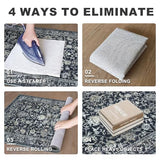 Area Rug 3x5 Washable Entryway Rug Kitchen Rugs, Midnight Navy