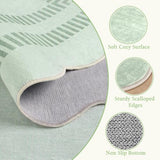 Scalloped Washable 2.6x8 Kitchen Hallway Runner Rug