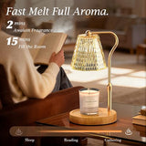 Candle Warmer Lamp with Timer Dimmable Gifts for Women, Adjustable Height Wax Warmer Lamp for Scented Candles, House Warming Gifts for New Home Modern Farmhouse Decor