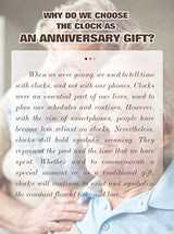 DEEWISH 50th Wedding Anniversary Clock, Best Gifts Ideas for Couple Parents Wife Husband Golden 50 Years of Marriage for Him Her