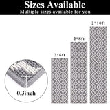 Runner Rug for Hallway 2×8feet Non Slip Kitchen Runners, Grey