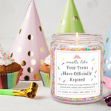 Homsolver Birthday Candles Gifts for 20 Year Old Female, Happy 20th Birthday Decorations for Women, 20 Year Old Birthday Gifts for Girl Her (Vanilla Birthday Cake Scent with Sprinkles)