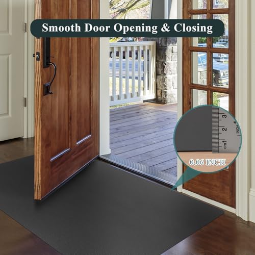 Front Door Mat Indoor Outdoor, Waterproof Low Profile Entrance Mat