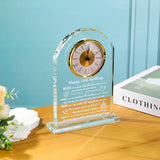 Movdyka 50th Birthday Gifts for Women Men - Crystal Clock Gifts Personalized 1976 50 Year Old Birthday Present for Her Him - Happy 50th Birthday Gifts Ideas for Mom Dad Unique