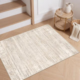 2x3 Entryway Rug Washable Area Rug, Non-Slip Kitchen Mat Beige