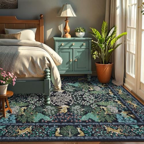 GarveeHome Forest Rugs 5x7 Area Rugs for Living Room Washable 5x7 Rugs